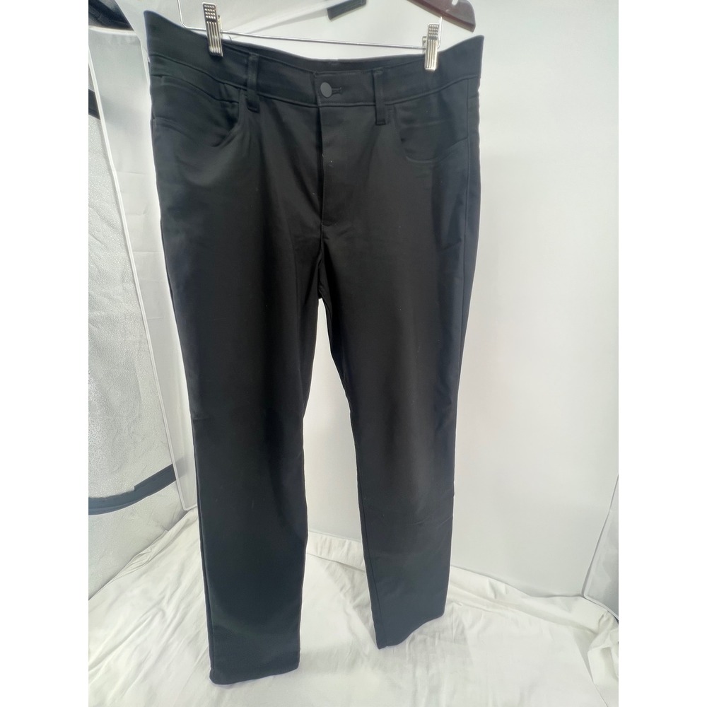 Calvin Klein Black Straight Leg Dress Pants Mens Size 36x34
